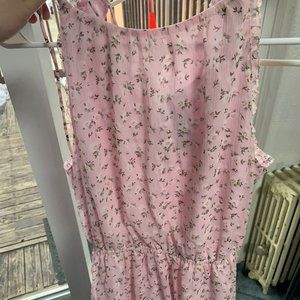pink floral dress size L
